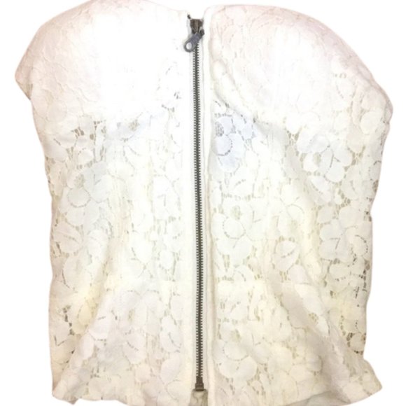 Y2K White Lace Bustier - Picture 2 of 3